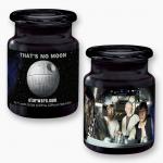 Star Wars That's No Moon Black Apothecary Style Glass Jar with Lid NEW UNUSED