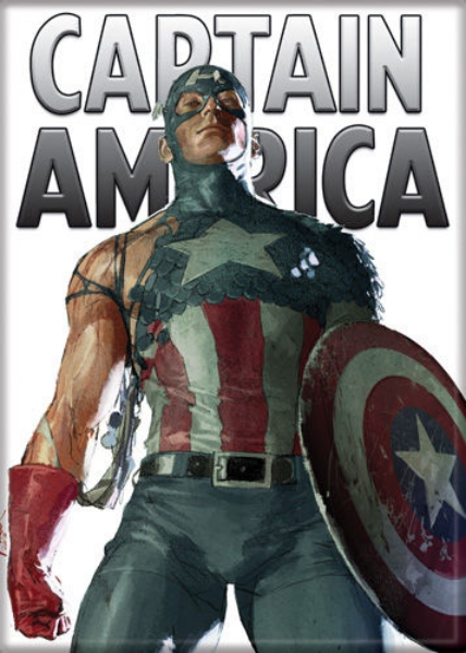 Marvel Comics Captain America Missing A Sleeve Refrigerator Magnet NEW UNUSED