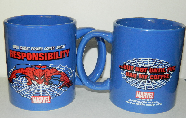 The Amazing Spider-Man Great Responsibility 12 oz Ceramic Coffee Mug NEW UNUSED picture