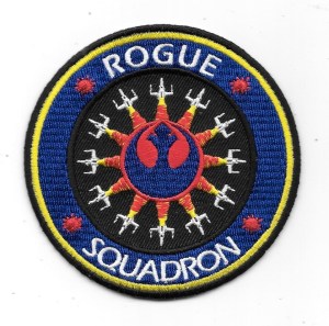 Classic Star Wars Rogue Squadron Logo Embroidered Patch Style 2 NEW UNUSED