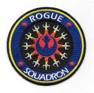 Classic Star Wars Rogue Squadron Logo Embroidered Patch Style 2 NEW UNUSED picture