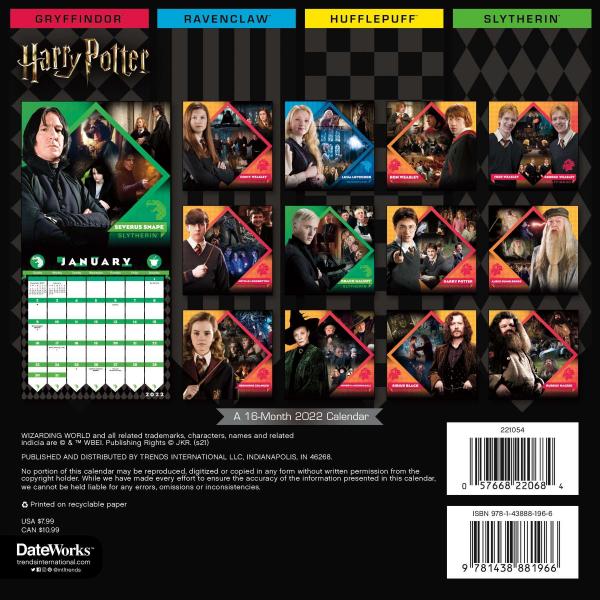 Harry Potter Movies Photo Images 16 Month 2022 Mini Wall Calendar NEW UNUSED picture