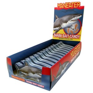 Jaws Maneater Great White Shark Bait Embossed Metal Tins Box of 12 NEW SEALED picture