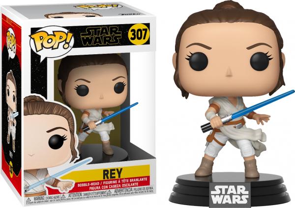 Star Wars IX: The Rise of Skywalker Rey Vinyl POP! Figure Toy #307 FUNKO NEW MIB picture