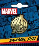 Marvel Comics The Avengers Gold A Logo Thick Metal Enamel Lapel Pin NEW UNUSED