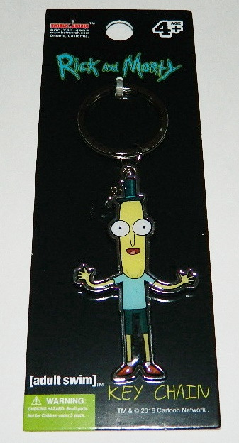 Rick and Morty Animated TV Series Mr. Poopy Colored Metal Key Ring KeyChain NEW picture