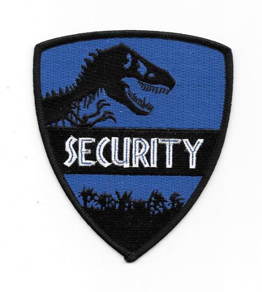 Jurassic World Movie Park Security Guard Logo Embroidered Patch, NEW UNUSED