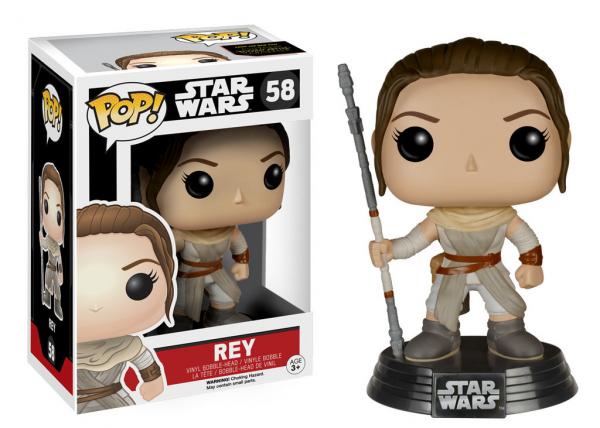 Star Wars The Force Awakens Rey Vinyl POP Figure Toy #58 FUNKO NEW NIB picture