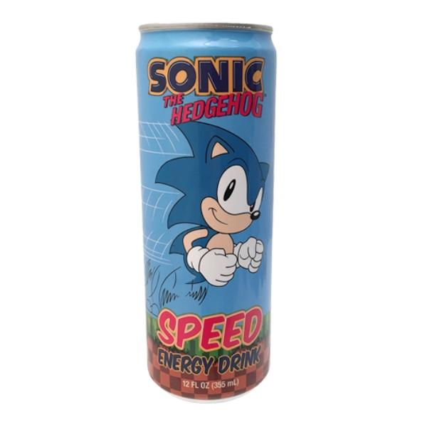 SEGA Sonic the Hedgehog Speed Energy Drink 12 Oz Can NEW SEALED picture