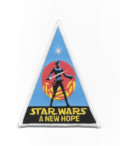 Star Wars: A New Hope Movie Lightsaber Logo Embroidered Patch NEW UNUSED