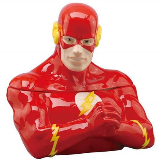 DC Comics The Flash Figure Bust Ceramic Cookie Jar NEW UNUSED Stock #25580