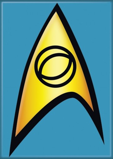 Star Trek: The Original Series Science Insignia Magnet, NEW UNUSED