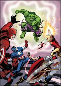 Marvel #1 The Avengers In Action Comic Book Art Refrigerator Magnet NEW UNUSED