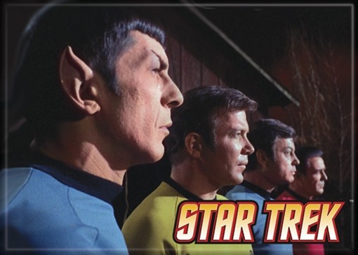 Star Trek: The Original Series Cast in Profile Portrait Magnet, NEW UNUSED