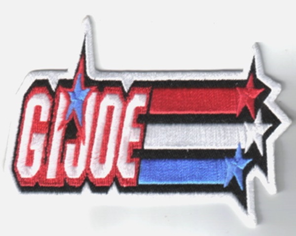 G.I. Joe Large Name Logo Embroidered Patch, NEW UNUSED
