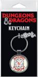 Dungeons & Dragons Saving Throw Logo Round Metal Key Chain NEW UNUSED