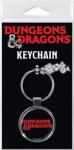 Dungeons & Dragons Classic Name Logo Round Metal Key Chain NEW UNUSED