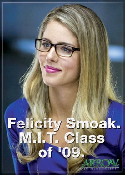 DC Comics Arrow TV Series Felicity M.I.T. Class of '09 Photo Refrigerator Magnet
