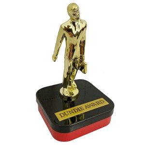 The Office TV Series Dundie Award Cherry Sours Embossed Figural Tin NEW SEALED picture