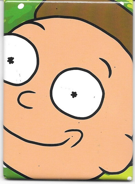Rick and Morty Animated TV Series Morty Face Closeup Refrigerator Magnet