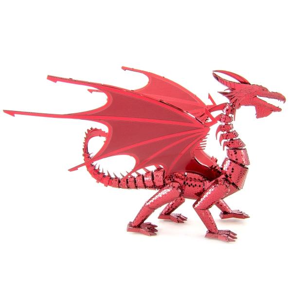 Red Dragon Fantasy Metal Earth ICONX 3D Steel Model Kit #ICX115 NEW SEALED picture