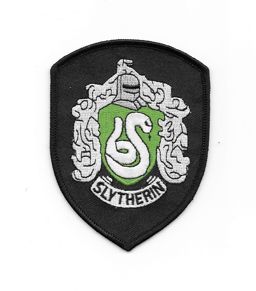 Harry Potter House of Slytherin Robe Crest Logo Embroidered Patch NEW UNUSED picture