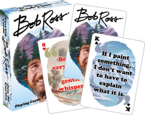 Bob Ross Joy of Painting Photo Illustrated Poker Size Playing Cards NEW SEALED picture