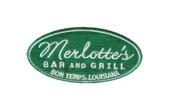 True Blood TV Series Merlotte's Bar and Grill Logo Embroidered Patch, NEW UNUSED picture