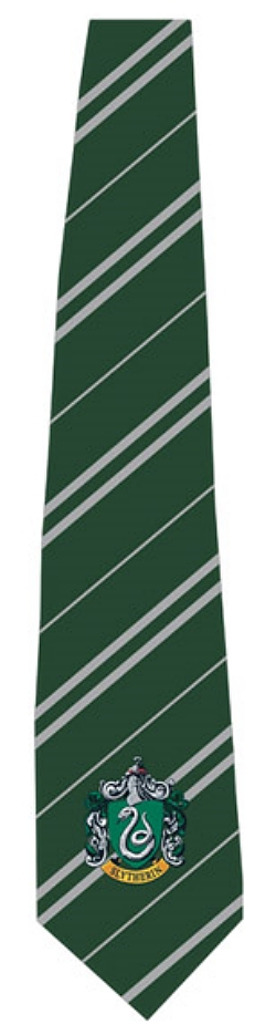 Harry Potter House of Slytherin Silk Necktie with Crest, NEW UNWORN