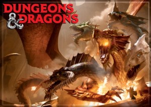 Dungeons & Dragons The Rise of Tiamet Dragon Art Refrigerator Magnet NEW UNUSED