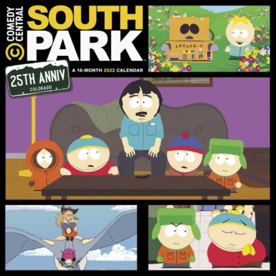 South Park TV Series Animated Art 16 Month 2022 Wall Calendar NEW SEALED