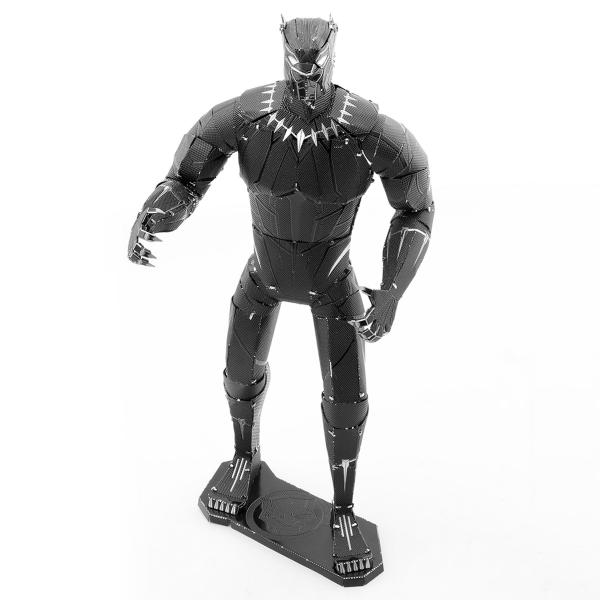 Marvel Comics Black Panther Figure Metal Earth 3-D Laser Cut Steel Model Kit NEW picture