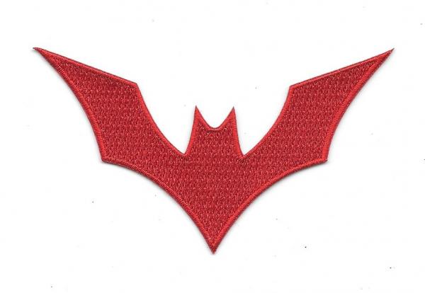 DC Comics Batman Beyond Animated Show Red Bat Logo Embroidered Patch NEW UNUSED picture