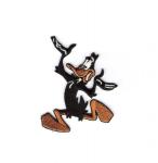 Looney Tunes Daffy Duck Running Figure Embroidered Die-Cut Patch, NEW UNUSED