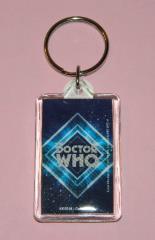 Doctor Who Diamond Name Logo Acrylic Key Chain Key Ring NEW UNUSED