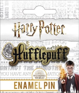 Harry Potter House of Hufflepuff Name Logo Enamel Metal Pin NEW UNUSED ATB