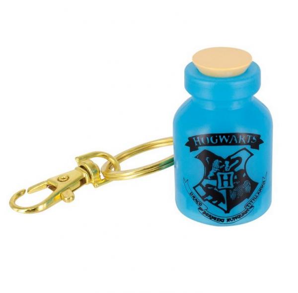 Harry Potter Hogwarts Potion Bottle Light Up Metal Key Ring Key Chain NEW UNUSED picture