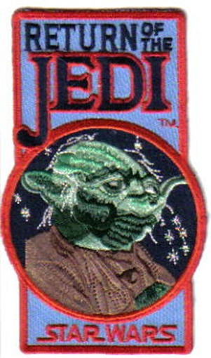 Star Wars Episode VI: Return of the Jedi Yoda Logo Embroidered Patch, NEW UNUSED