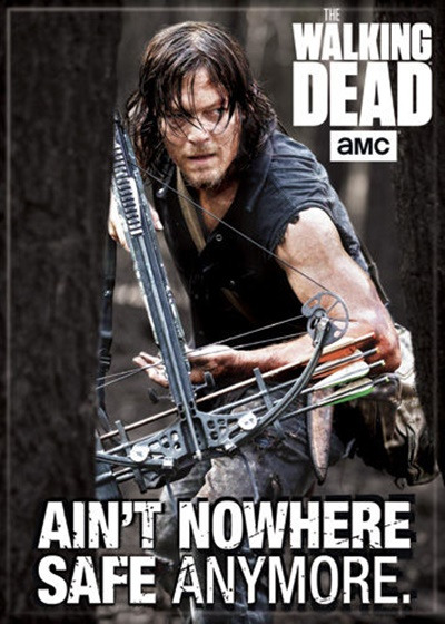 The Walking Dead Daryl Ain't Nowhere Safe Anymore Photo Refrigerator Magnet NEW