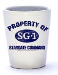Stargate TV Property of Stargate Command SG-1 Ceramic Shot Glass NEW UNUSED