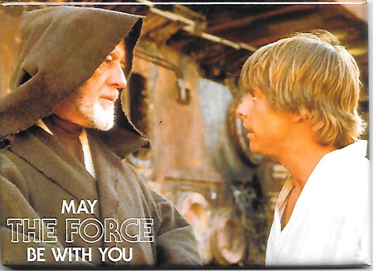 Star Wars Obi-Wan Luke May Force Be With You Photo Image Refrigerator Magnet NEW picture