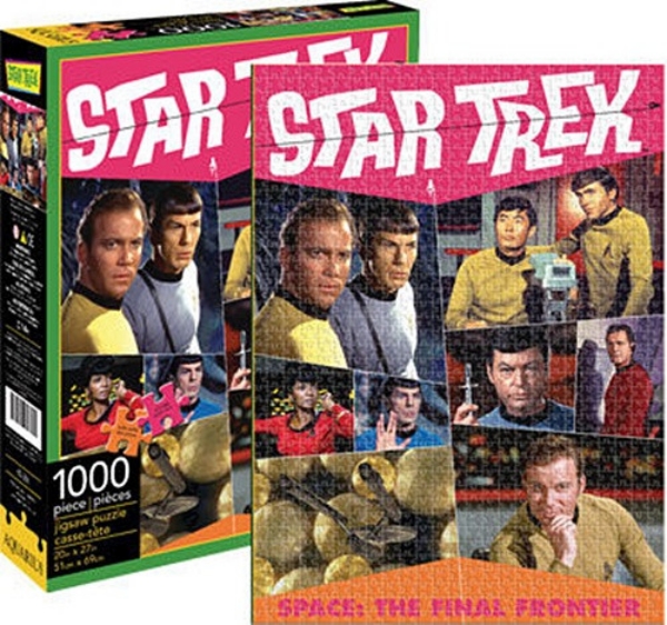 Star Trek Space: The Final Frontier Retro 1000 Piece Jigsaw Puzzle, NEW BOXED