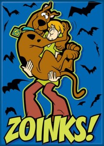 Scooby-Doo! Animation Scooby with Shaggy Zoinks! Refrigerator Magnet NEW UNUSED picture