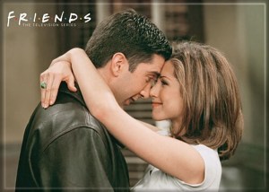Friends TV Series Ross and Rachel Hug Photo Image Refrigerator Magnet NEW UNUSED