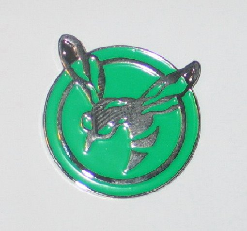 The Green Hornet TV Series Logo Metal Lapel Cloisonne Pin NEW UNUSED