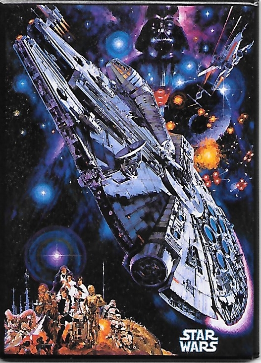 Star Wars Retro Millennium Falcon Poster Comic Art Image Refrigerator Magnet NEW picture