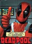 Marvel Comics Deadpool Talk Until You Surrender Comic Art Refrigerator Magnet