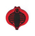 G.I. Joe Cobra Red and Black Logo Embroidered Patch, NEW UNUSED