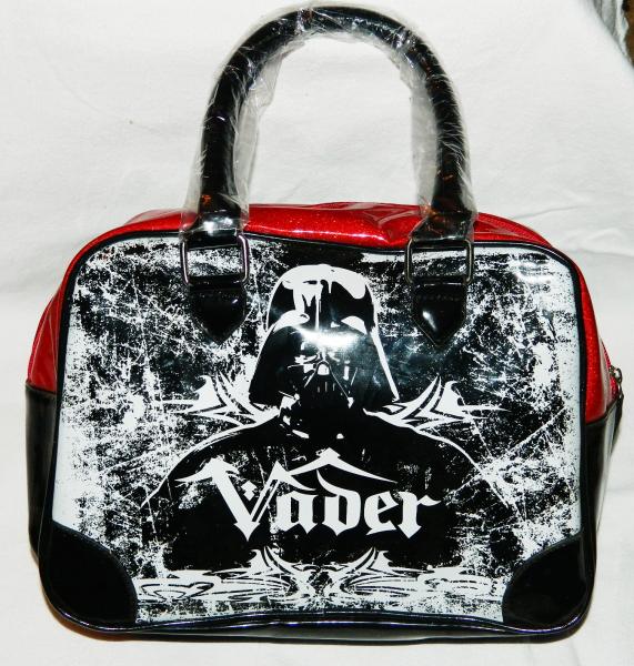 Star Wars Darth Vader Image and Name Black White & Red Women's Purse NEW UNUSED picture