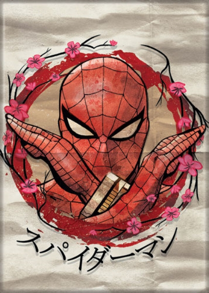 Marvel Comics Japanese Spider-Man Arms Crossed Comic Art Refrigerator Magnet NEW
